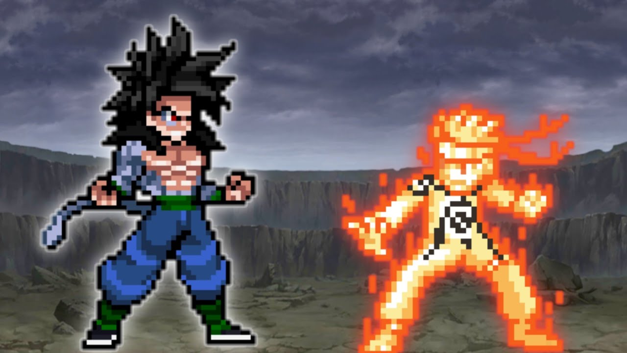 Goku SSJ4/5 OP VS Naruto V3 OP in Jump Force Mugen