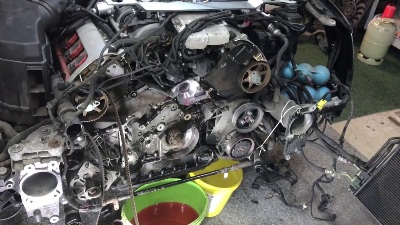 Audi a8 4e zahnriemen wechseln tauschen erneuern einbauen