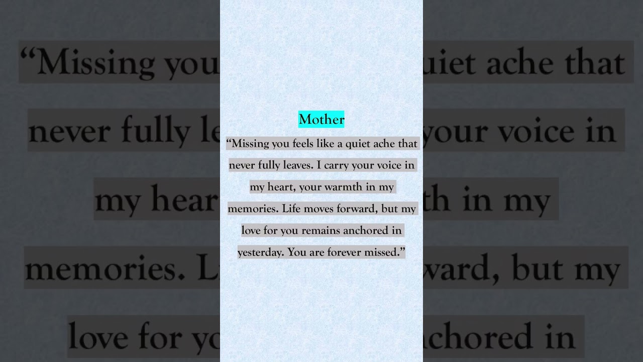 Mother missing you feels... #quotes #motivation #shorts