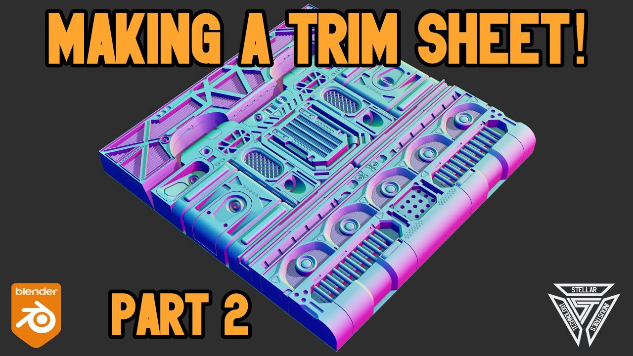 #b3d Making a Trim Sheet (Part 2)