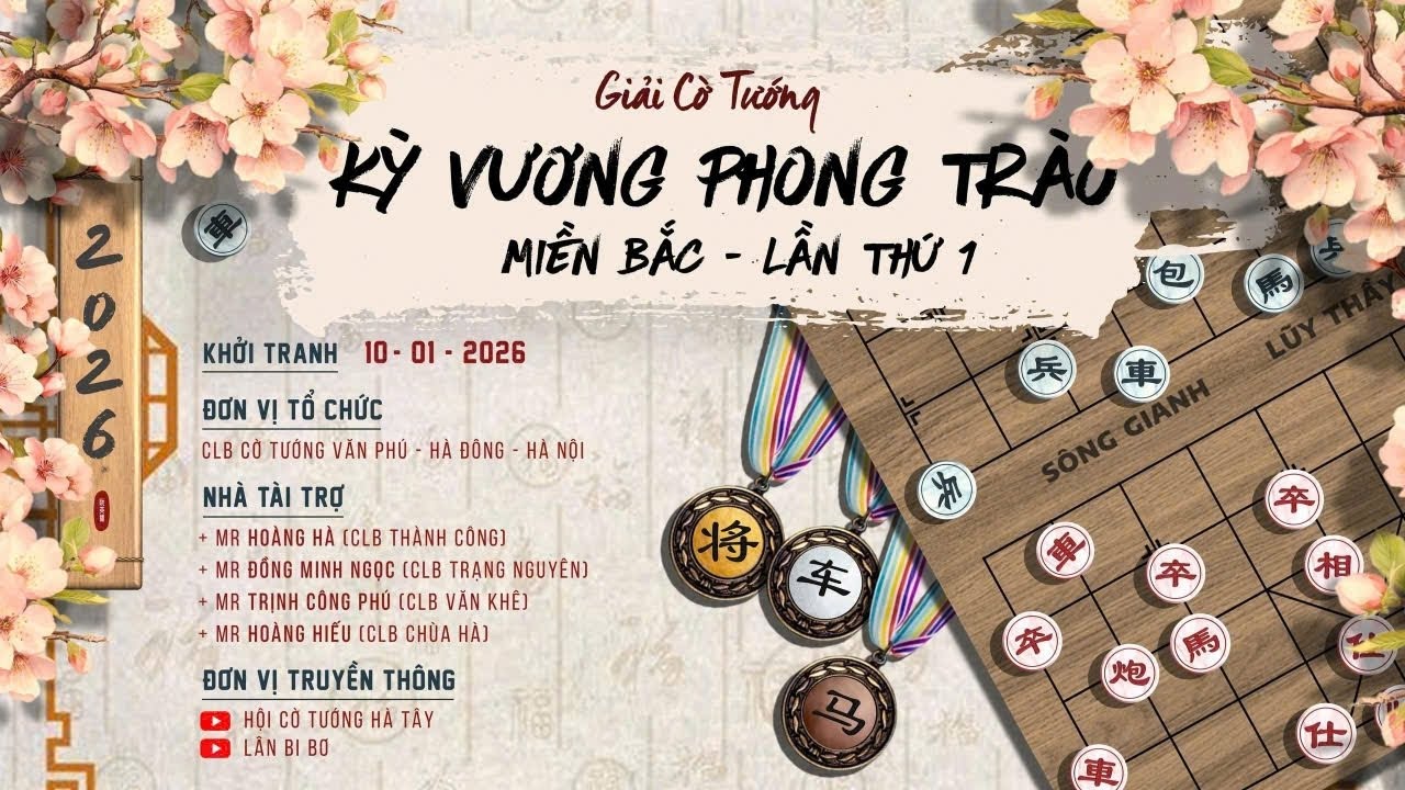 [LIVE] VŨ TUẤN CHIẾN vs DƯƠNG VĂN HẢI | Vòng 16 chọn 8 : Kỳ Vương Phong Trào lần thứ 1 năm 2026