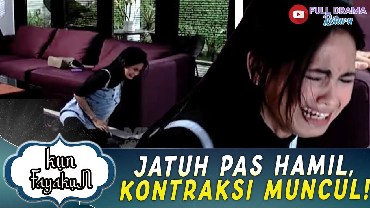 MERINGIS PEGANG PERUT! JATUH PAS HAMIL, BIKIN KONTRAKSI MUNCUL - KUN FAYAKUN