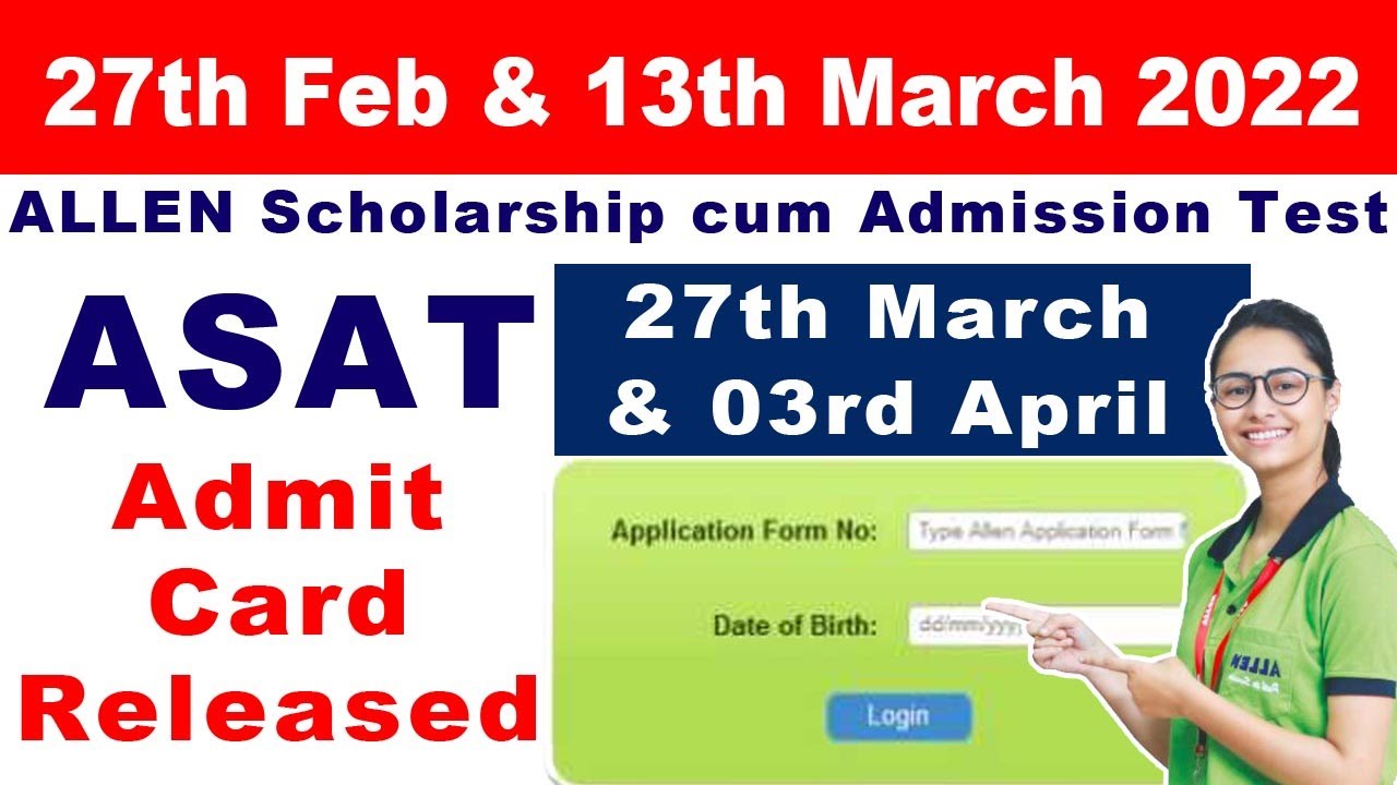 Allen Career Institute Kota || How to download ASAT Admit Card || Allen Kota