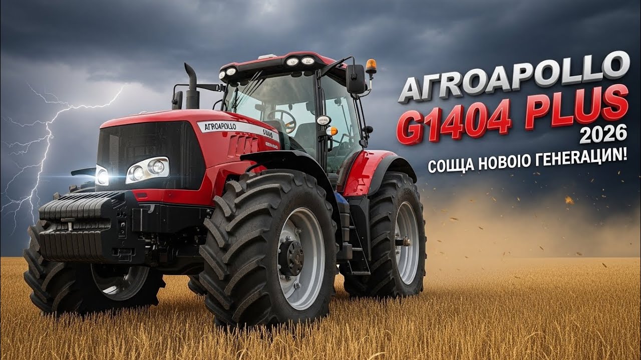 Agroapollo G1404 Plus 2026 — МОЩНЫЙ ГИГАНТ ПОЛЕЙ, КОТОРЫЙ ИЗМЕНИТ АГРОБИЗНЕС РОССИИ! 🚜🔥