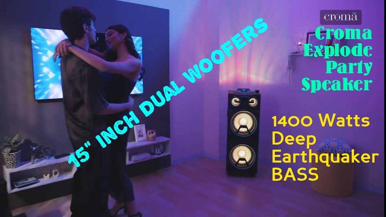 Croma Explode Party Speaker Unboxing 1400watts powerful bass #partyspeaker #bass #speaker #latest