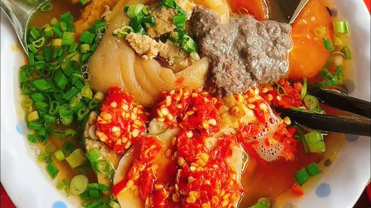 Bún riêu mà có ớt bào thi ngon phải biết luôn #food #mukbang #vũngtàu #tamtruong 