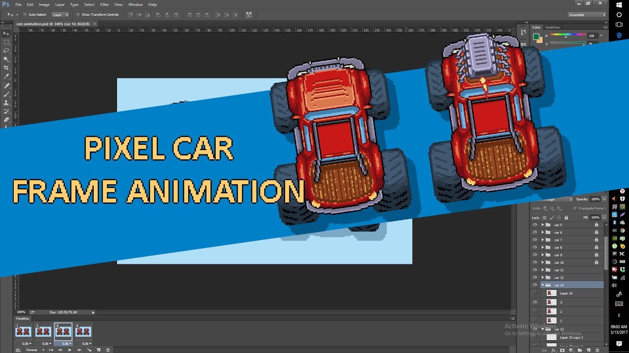 PIXEL ART TIME! car design + animations #drift car game