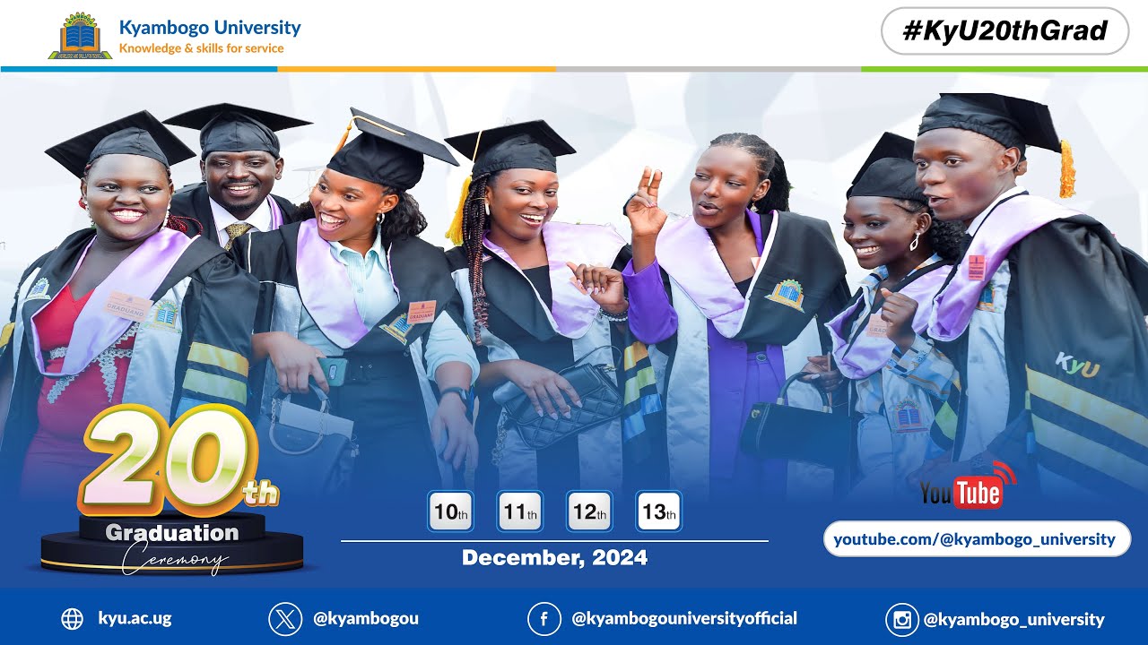 20th Kyambogo University Graduation  Ceremony Day 1 - Live