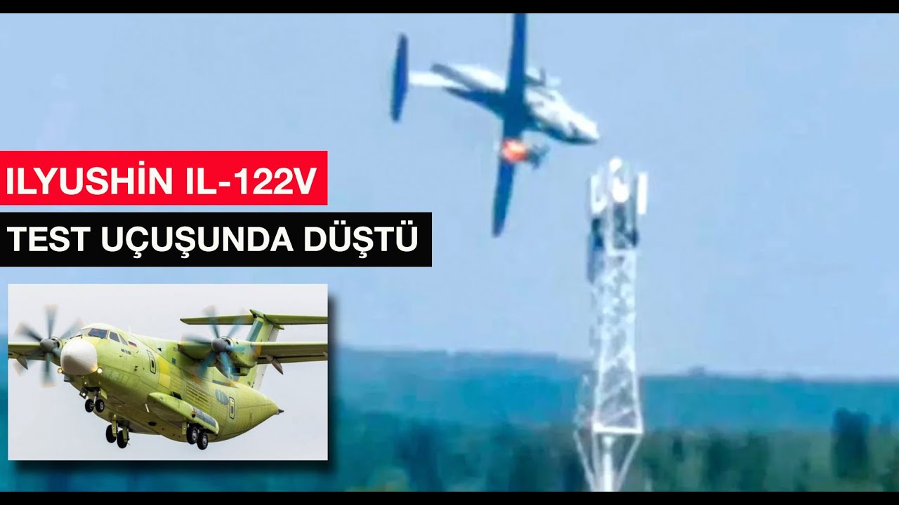 Rusya'nın yıllar sonra tasarladığı askeri nakliye u&ccedil;ağı IL-112V test u&ccedil;uşunda d&uuml;şt&uuml;