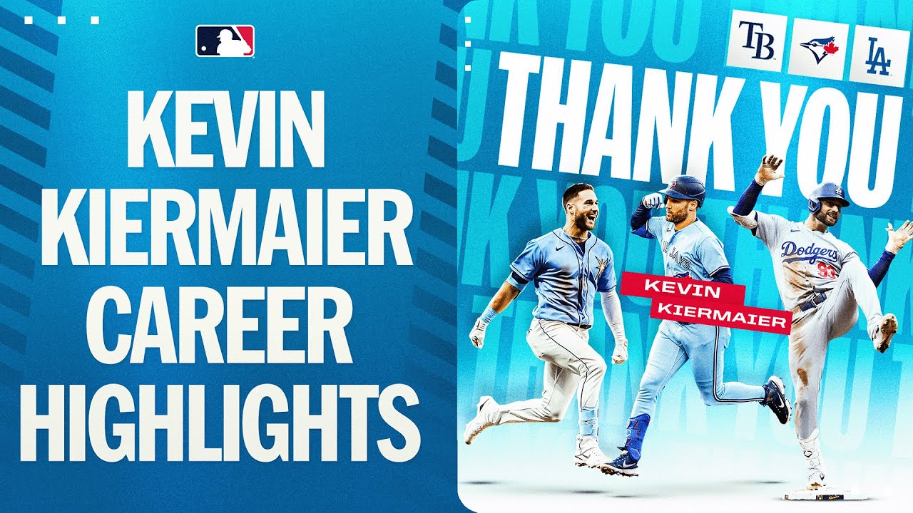 Kevin Kiermaier MLB Career highlights (4-time Gold Glove winner and Platinum Glove Award winner!)