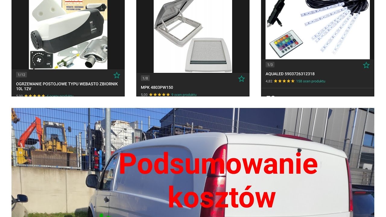 Podsumowanie kosztów budowy, opis zamontowanych urządzeń,prawie koniec.MF Vanlife
