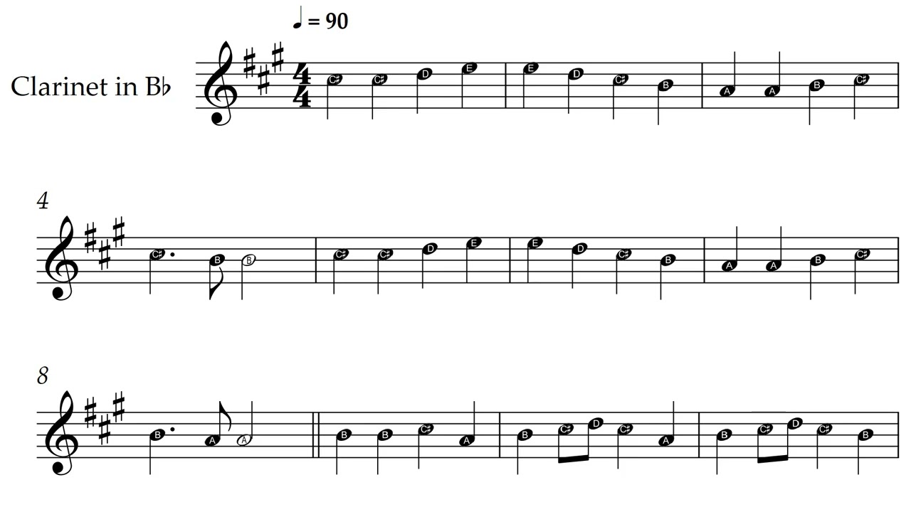 Ode to Joy | Clarinet Sheet Music