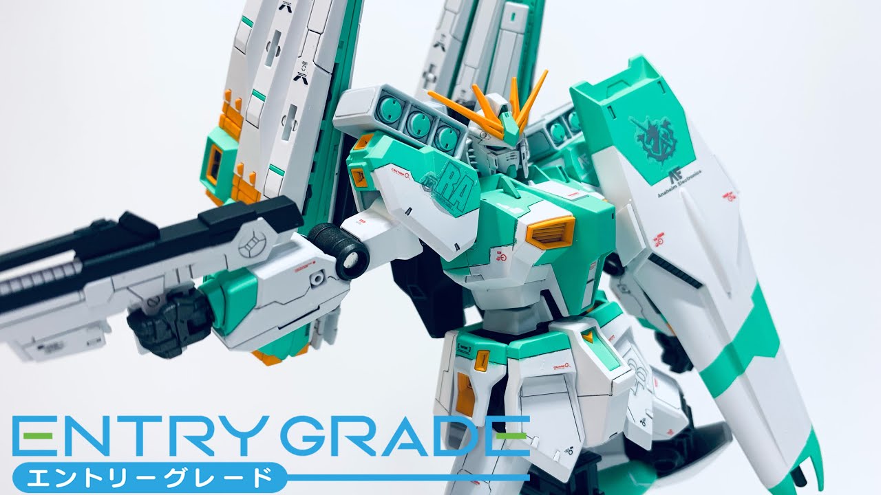 エントリーグレード νガンダム最速でゴツ盛り改造してみた【ガンプラ魔改造】