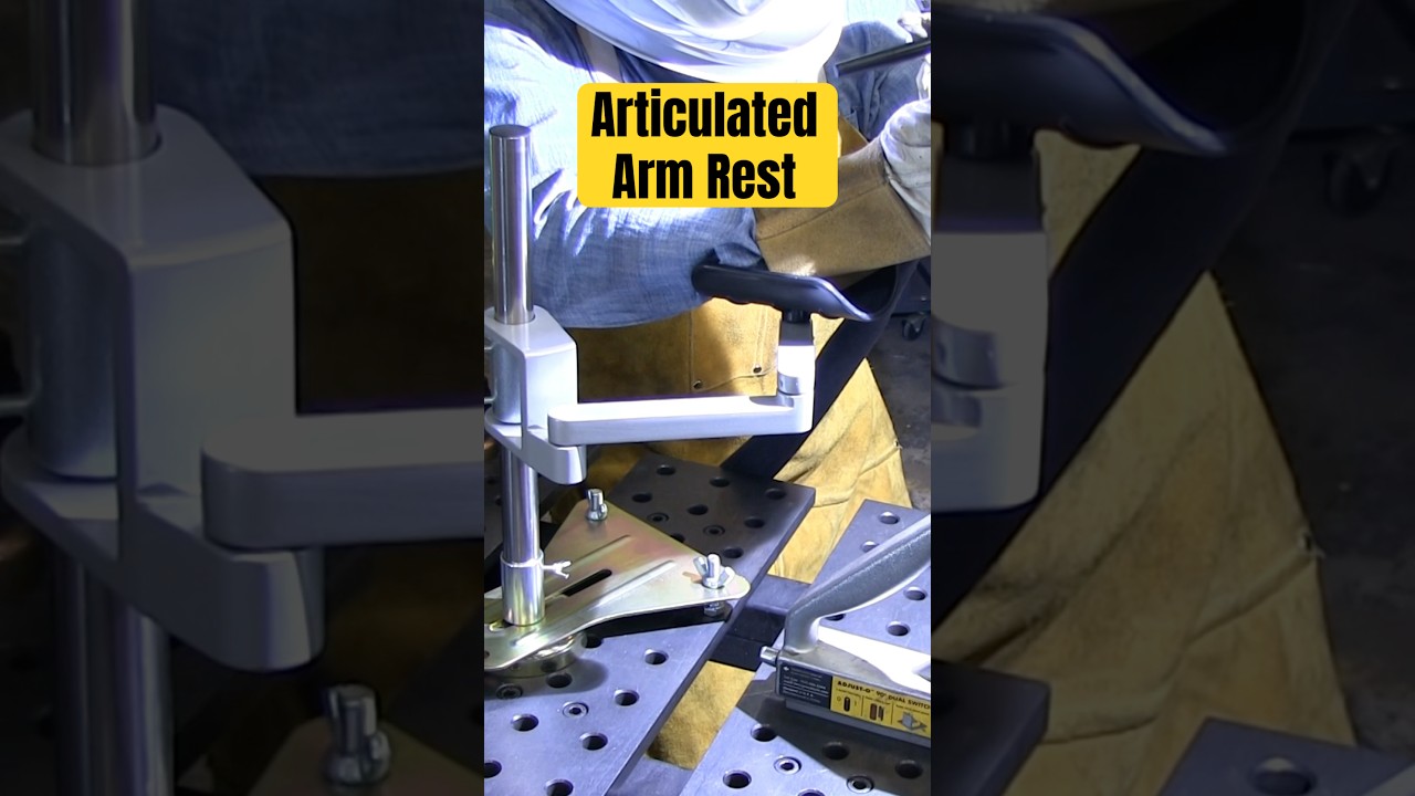 Articulated Arm Rest for Repetitive Welding Projects #tools #fabrication #ergonomics