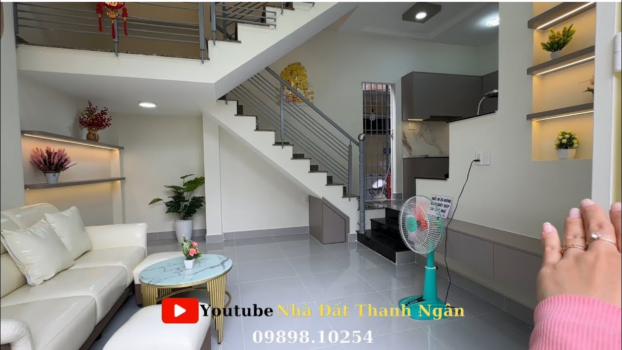 Nhà Quận 6 | Nhà đúc BTCT gần phố ăn uống, phong thuỷ tốt nở hậu ( ngang 4,3m nở hậu 6,9m )