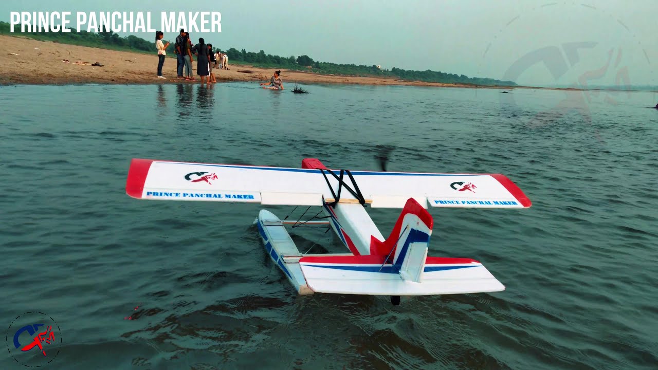 RC Sea plane video/twin motor Sea plane/PRINCE PANCHAL MAKER #MAKE IN INDIA