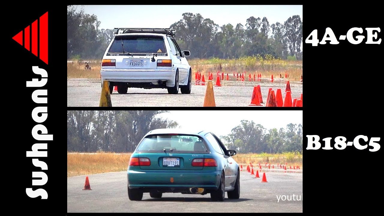 Битва AutoX! — Civic B18 против Corolla 4AGE