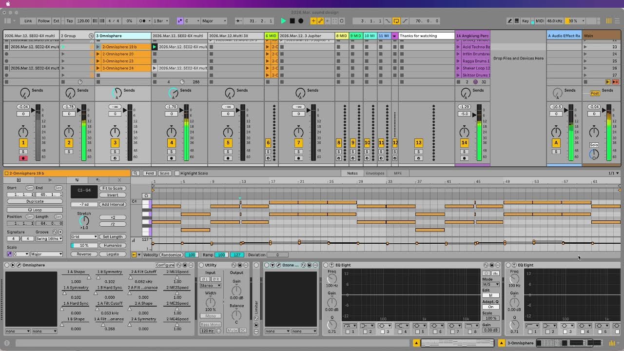 2026.Mar.12. Thur. Omnisphere 3 sound design (no talking)