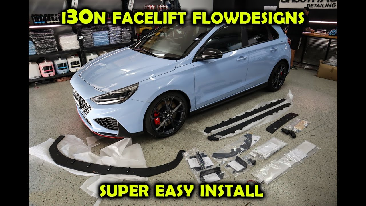 Hyundai i30N Facelift Flow Designs Splitter Kit install!