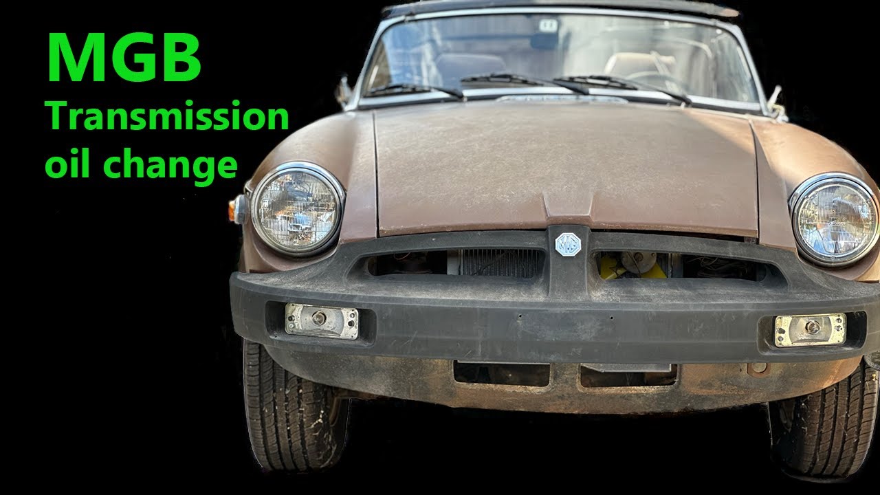 Transmission oil change on the '78 MGB!