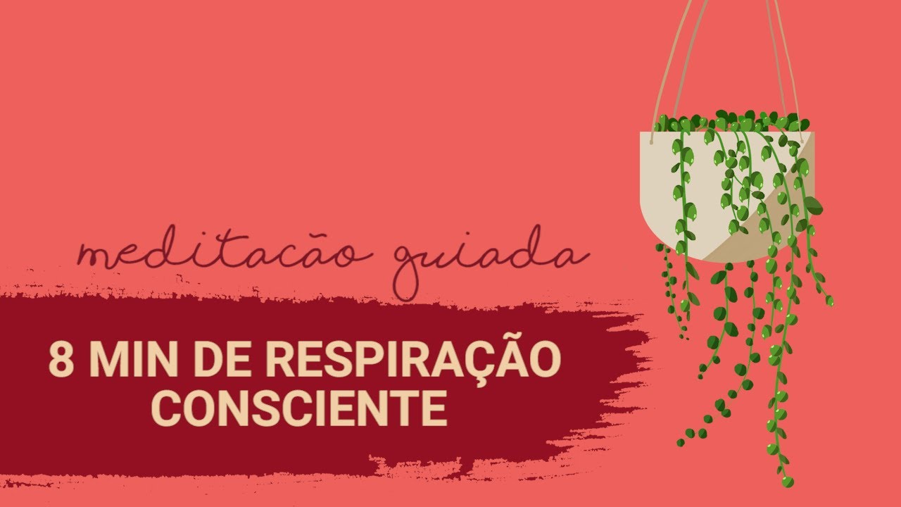 Medita&ccedil;&atilde;o: 8 min de RESPIRA&Ccedil;&Atilde;O CONSCIENTE I Yoga Sem Exagero