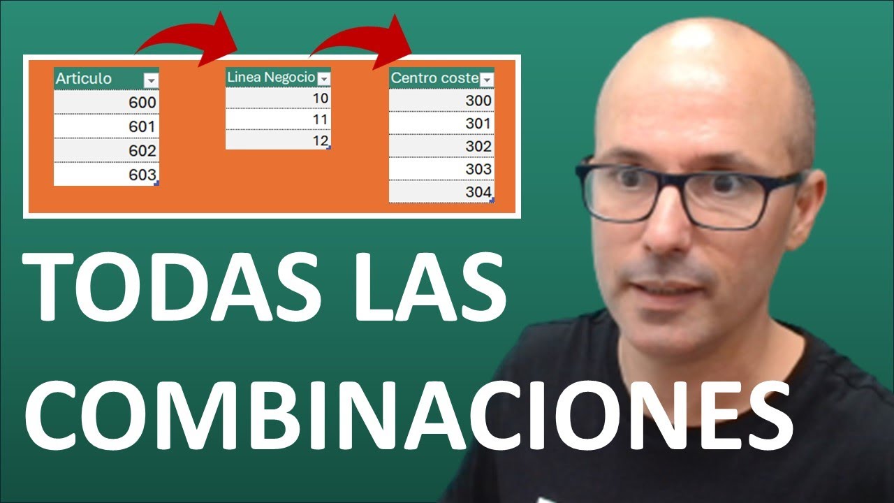 ✅ COMO HACER TODAS LAS COMBINACIONES POSIBLES ENTRE LISTAS en 