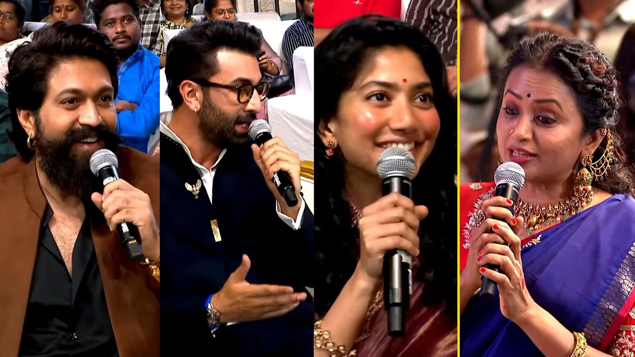 Ranbir Kapoor, Yash & Sai Pallavi Fun Interaction with Suma | #Ramayana Pre Release Event