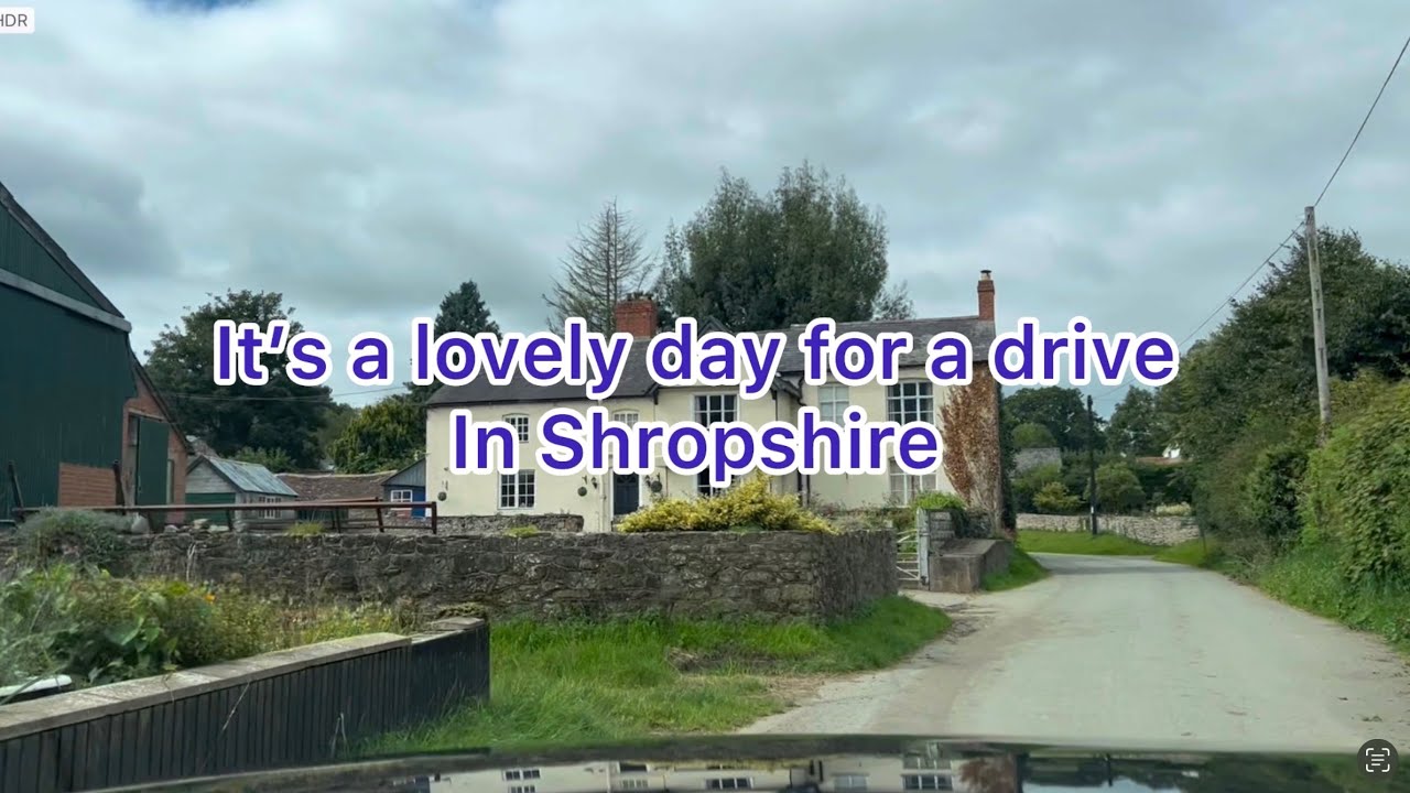 A drive through the Shropshire Countryside as we head from Westbury towards the Long Mountain