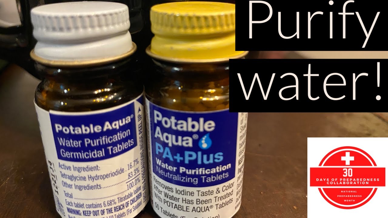 How to Use Water Purification Tablets - 30 Days of Preparedness Collab
