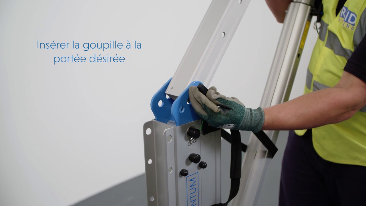 Montage Potence Aluminium PORTA Davit Quantum REID Lifting Version avec Treuil