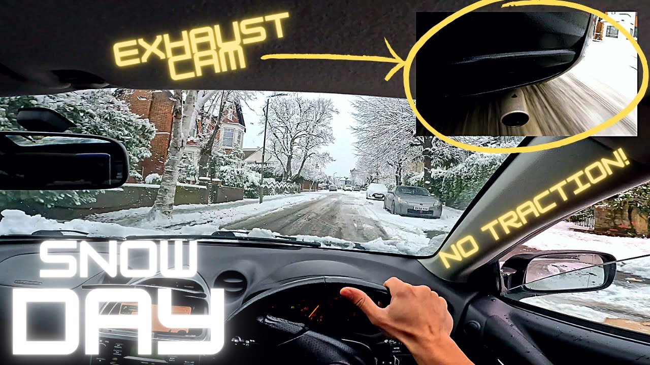 Toyota Celica POV Drive and Exhaust Sound in London Snow | GoPro 11
