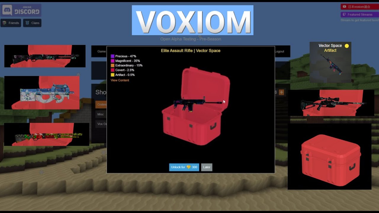 I became first person in voxiom.io history to get this... | Voxiom.io, new update, crate opening