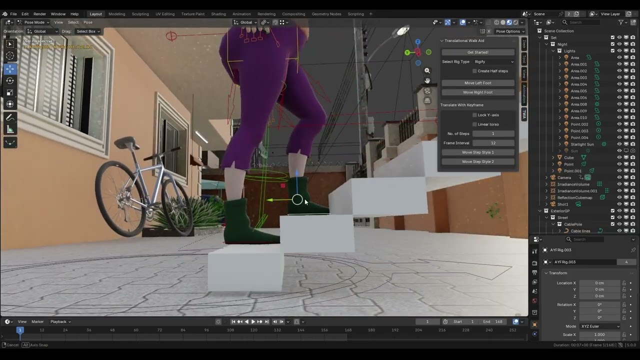 Animate Character Walk Up Or Down The Stairs With Ease