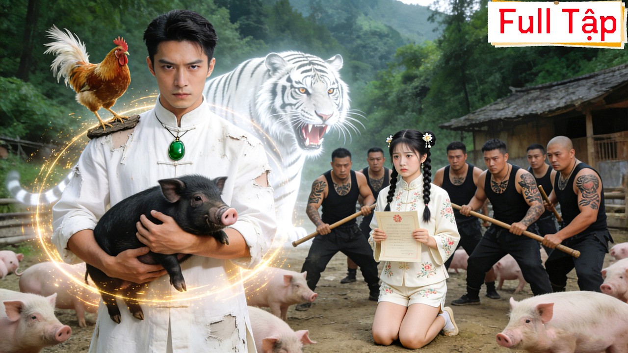 Người chăn lợn trẻ hóa ra bậc thầy võ thuật, hai ngón tay đánh bại mười người.