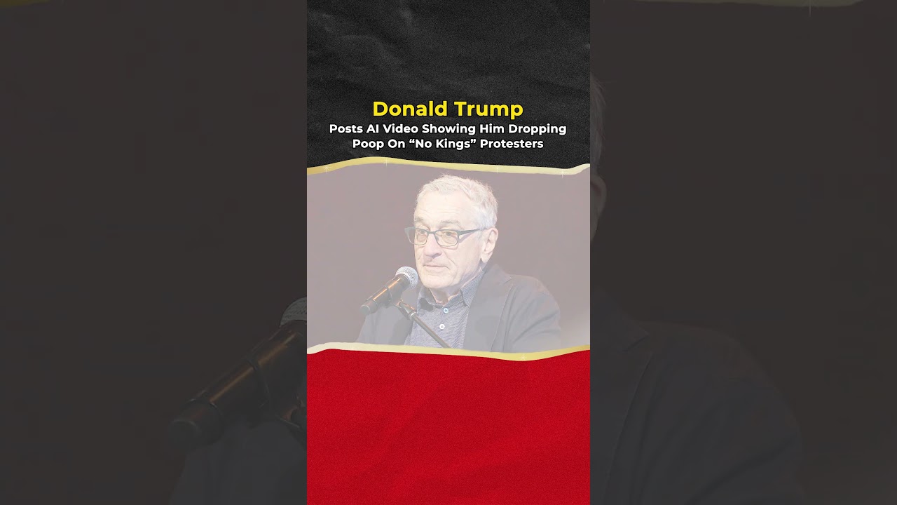 Trump Posts AI Clip Showing Him Dropping Poop On “No Kings” Protesters
