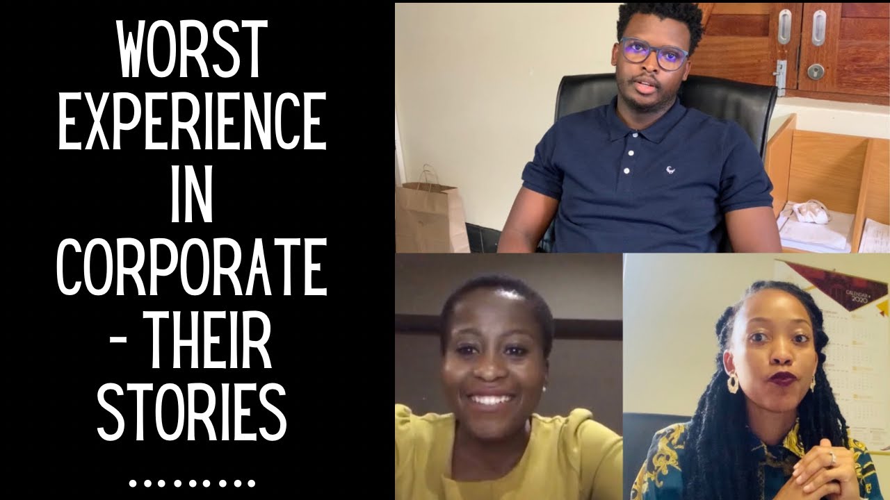 Law | Worst experience working in the corporate environment - their stories | South African YouTuber