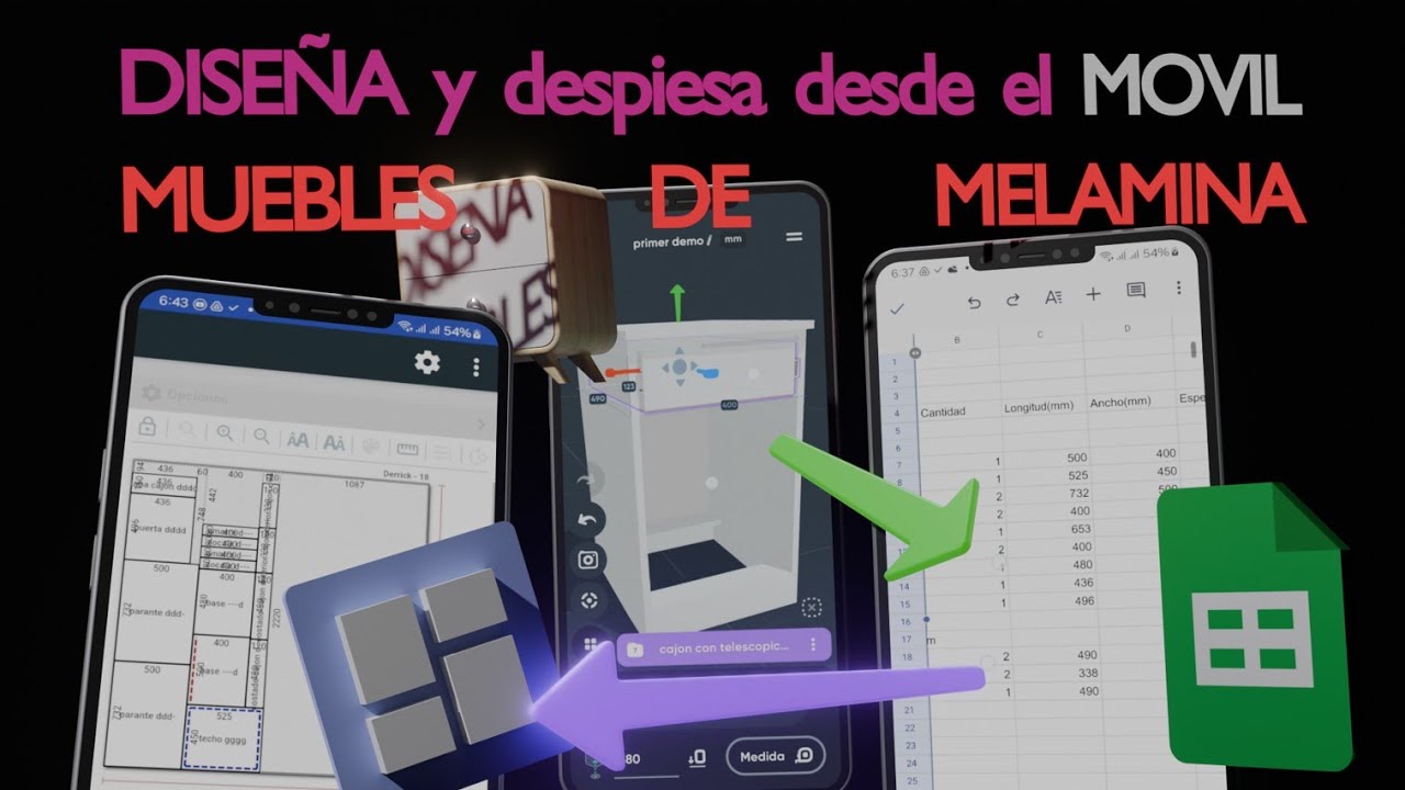 Diseño, despiece de muebles 3D desde tu celular  Apps Reloaded  ¡Actualízate!