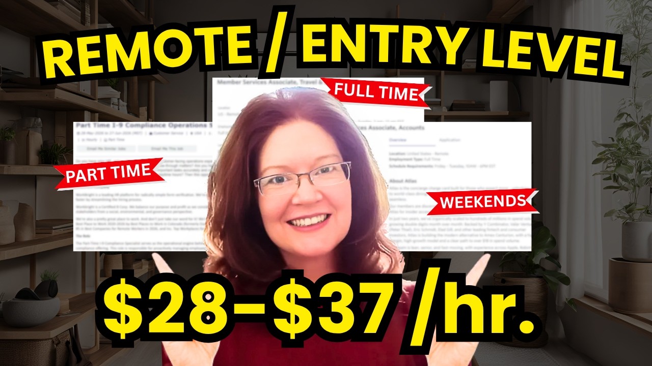 Part Time / Full Time / 4-Day Work Week Entry Level Remote Jobs With Good Pay Now Hiring