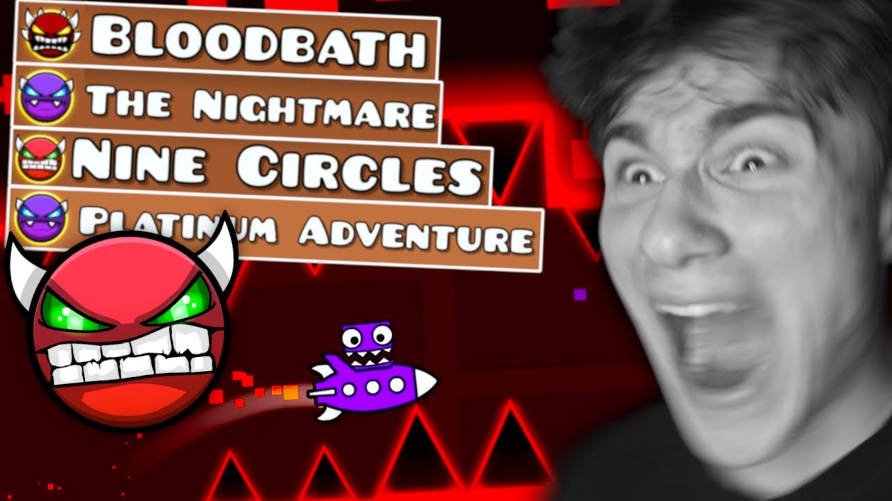 I Tried DEMON RATED Geometry Dash Levels..