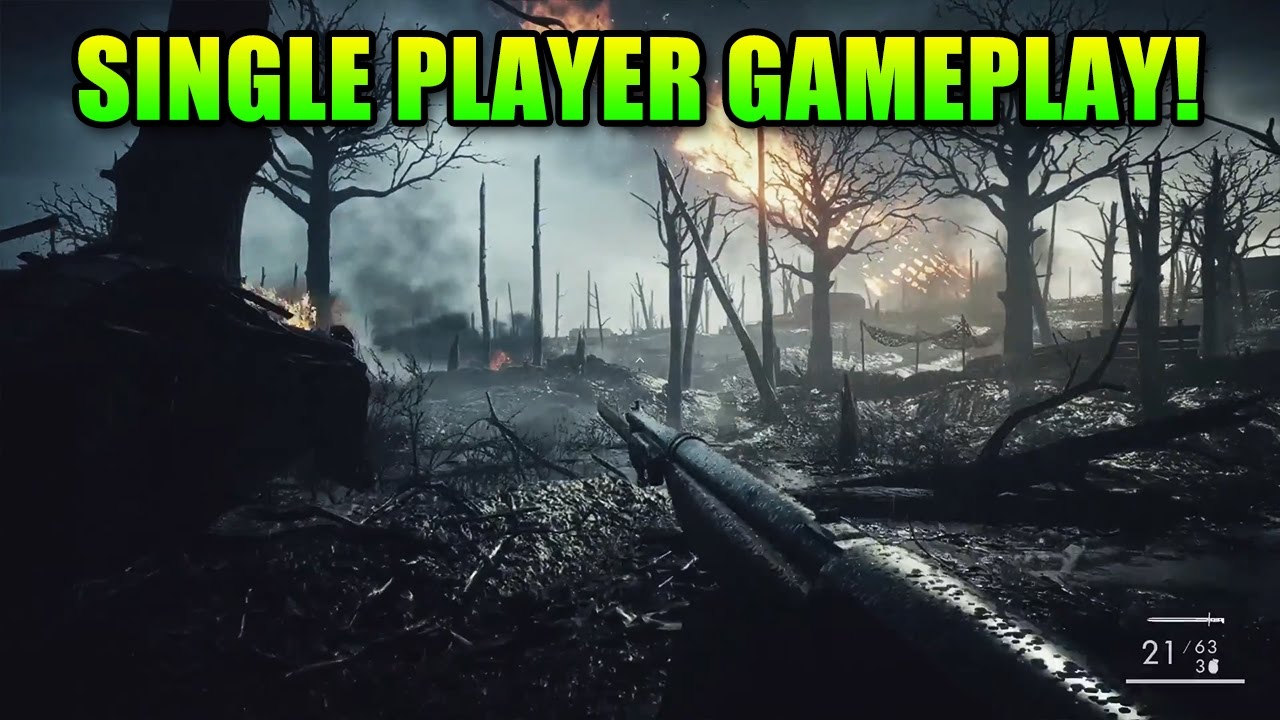 Battlefield 1 Single Player Gameplay | Storm Of Steel Prologue From Twitchcon