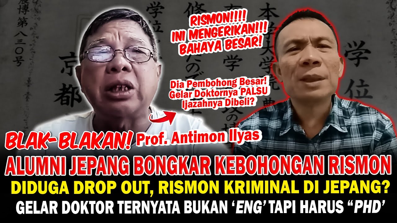 Blak-Blakan! Alumni Jepang Bongkar Kebohongan Rismon, Ada Kriminal?