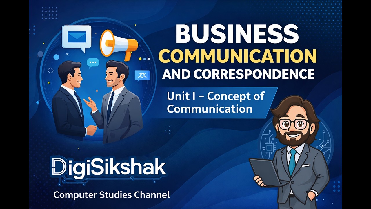 Business Communication and Correspondence Unit I Concept of Communication in Hindi By Nitin Sir