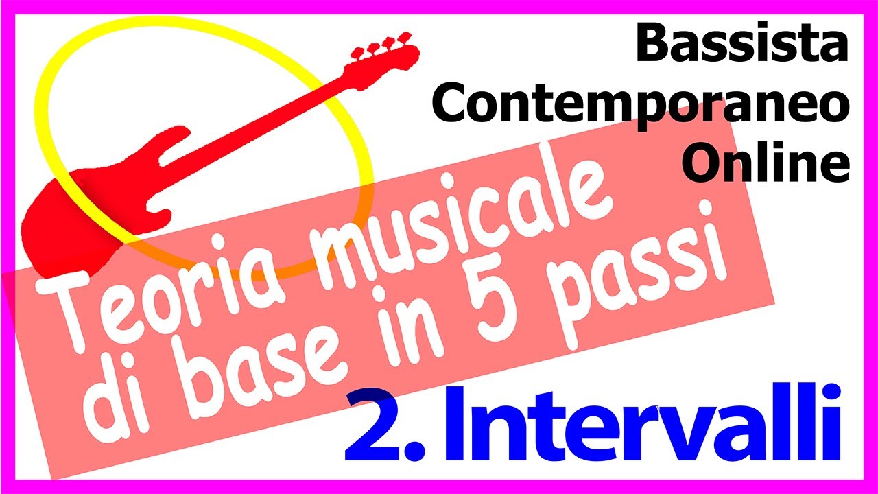 Teoria musicale di base applicata al basso: Passo 2 INTERVALLI