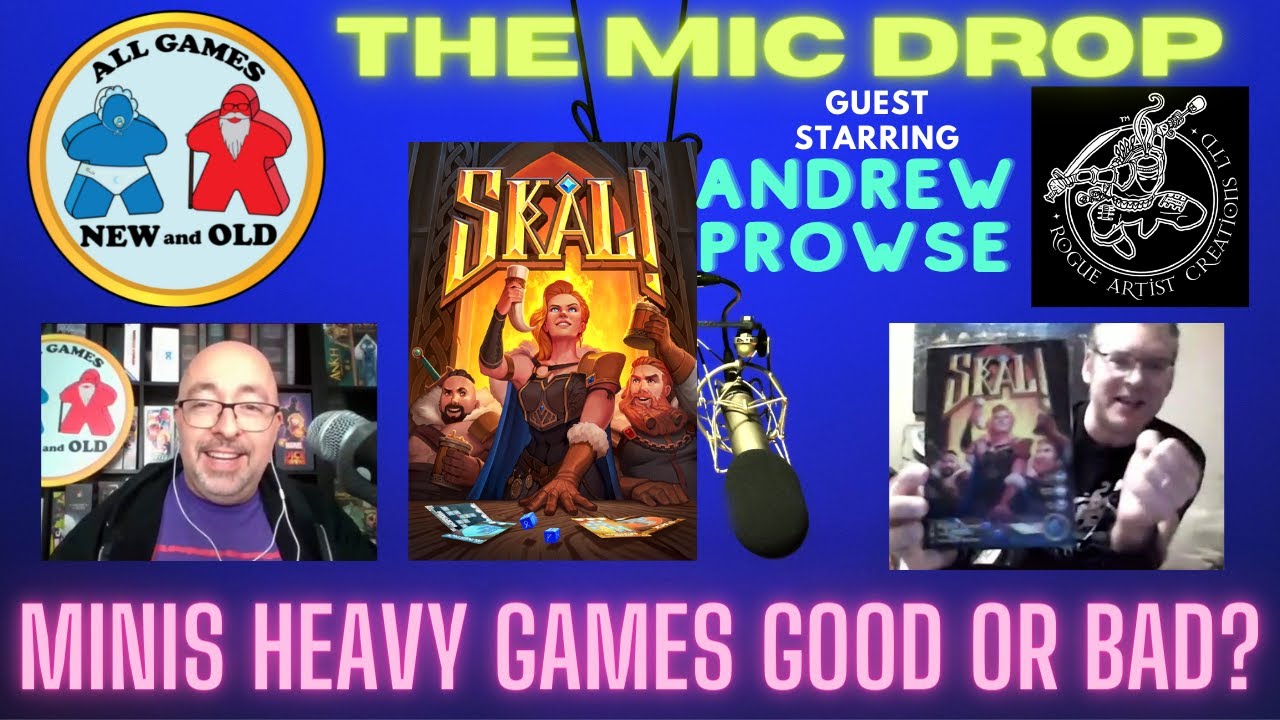 The Mic Drop with Andrew Prowse.  Are Miniature Heavy Games Good or Bad?