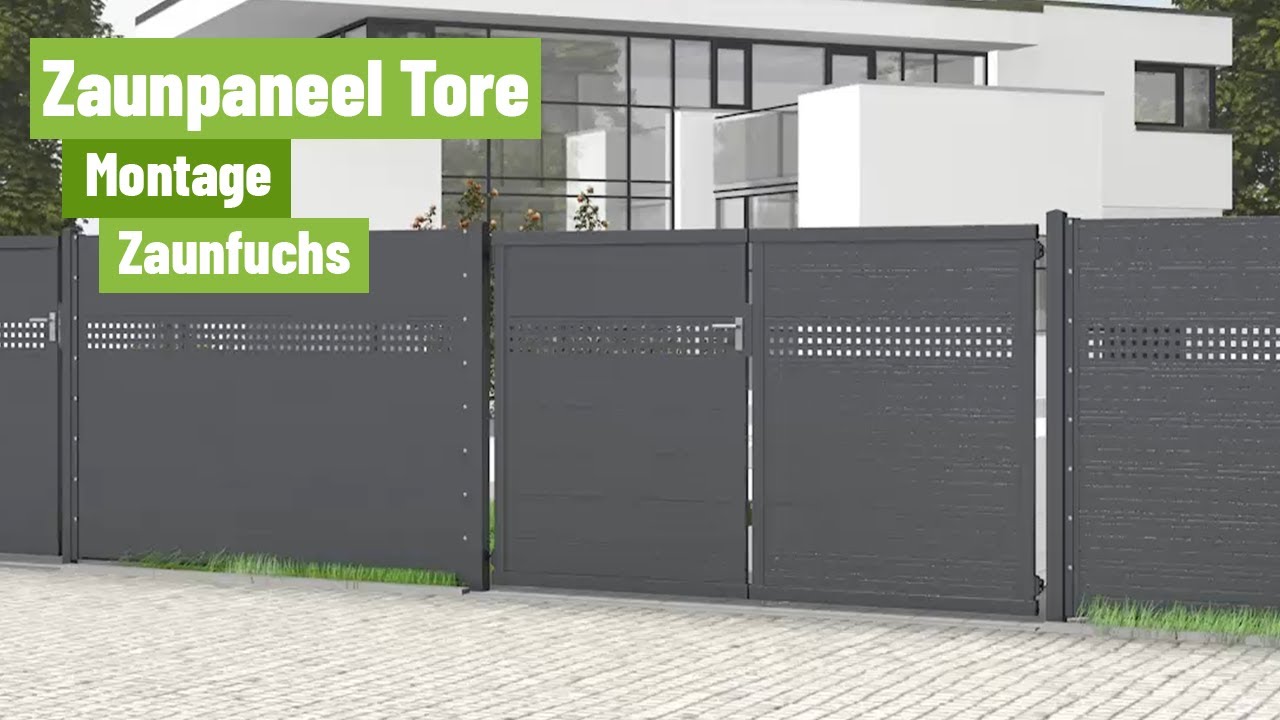 Zaunfuchs.de - Montage Zaunpaneel Tore