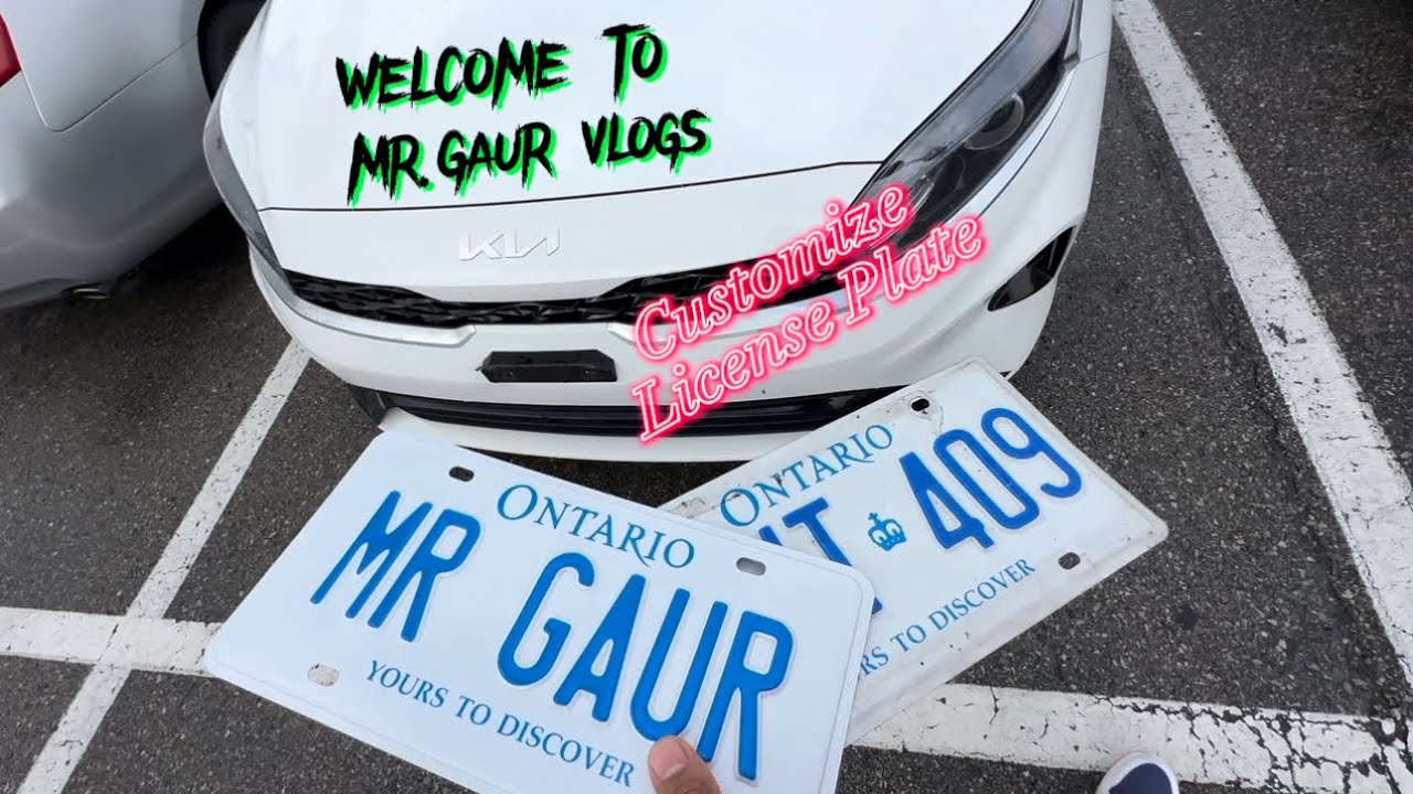 How To get Customize License Plates in Canada 🇨🇦! #internationalstudents @mr.gaurvlogs3531