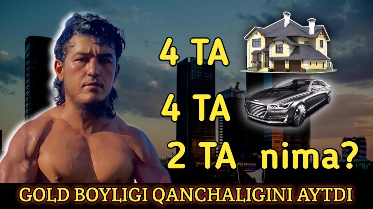 Gold O'z Boyligini Ochiqladi 4 ta Qasr Uy 4 ta Mashina 2 ta...