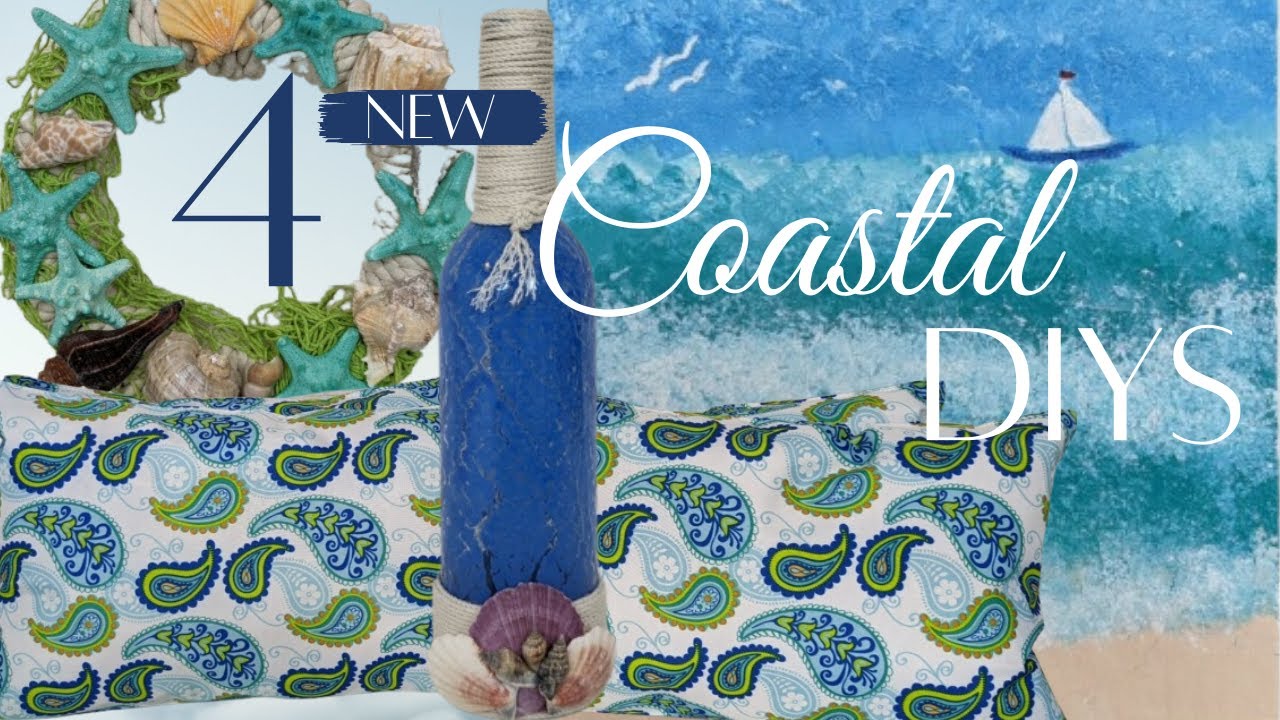 DOLLAR TREE COASTAL DECOR DIYS | DOLLAR TREE HAUL TURNED INTO GORGEOUS COASTAL HOME DECOR