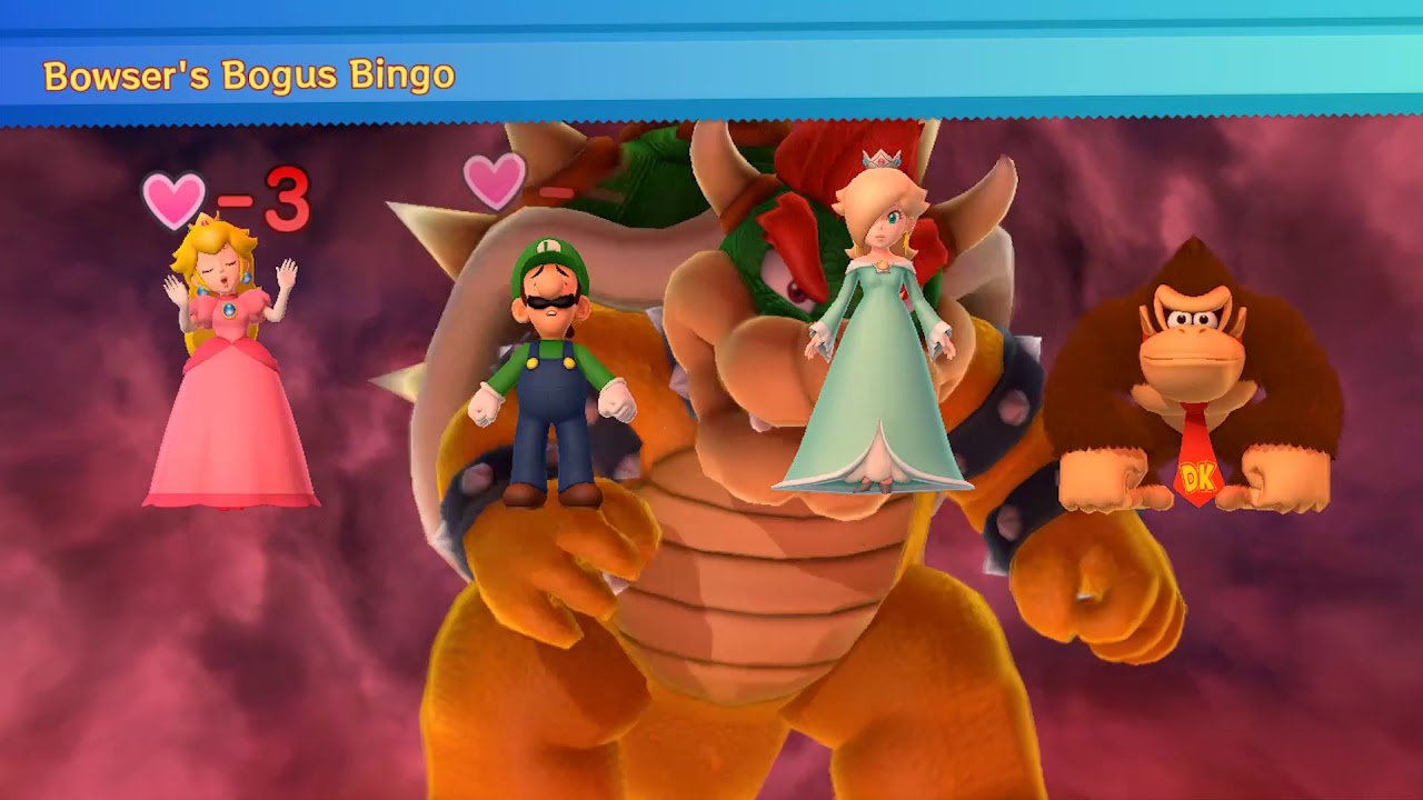 Mario Party 10 Chaos Castle Mario VS Peach,Luigi,Donkey kong , Rosalina Very hard