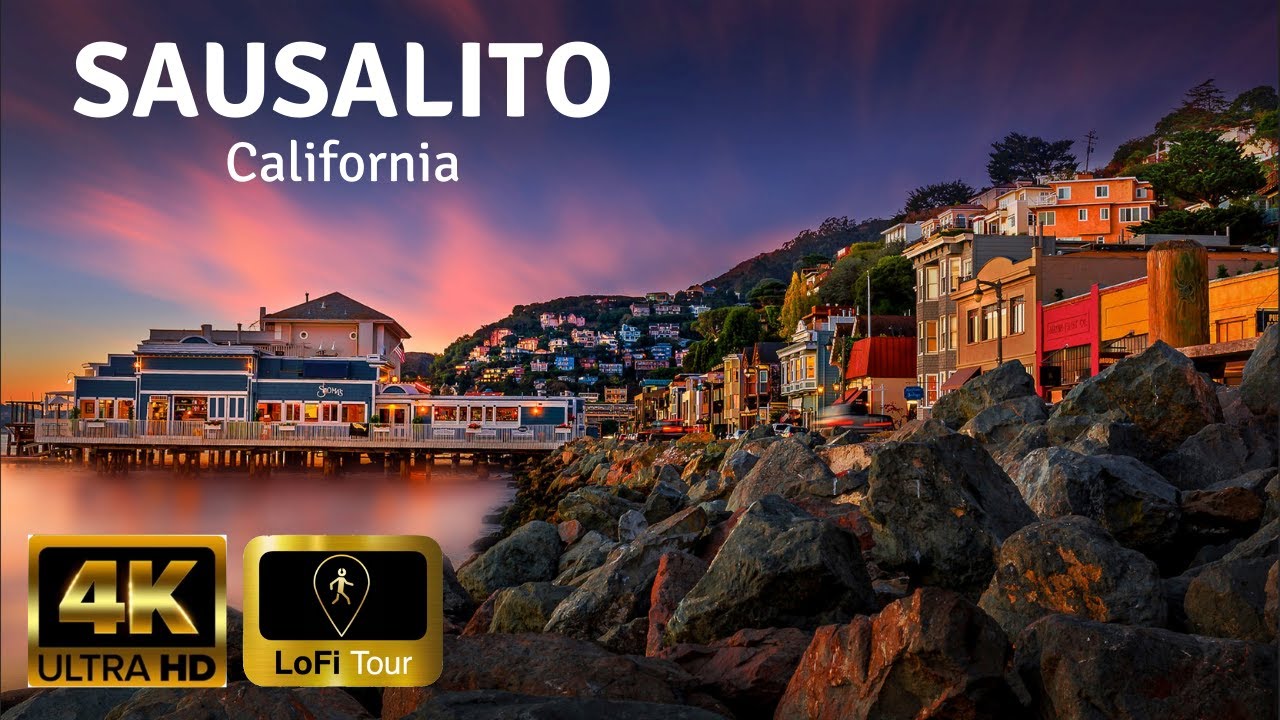 Explore beauty of Sausalito, California | Walking Tour with LoFi music